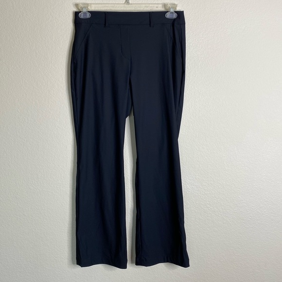 Spanx pocketed stretchy slacks trousers women’s medium black EUC - Picture 1 of 6